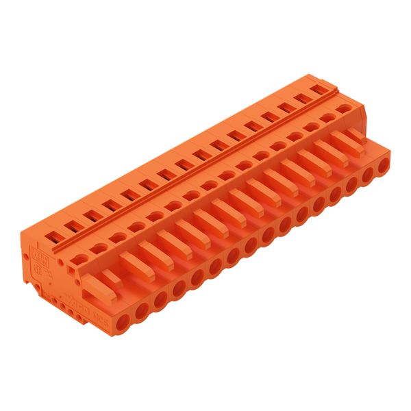 1-conductor female connector CAGE CLAMP® 2.5 mm² orange image 1