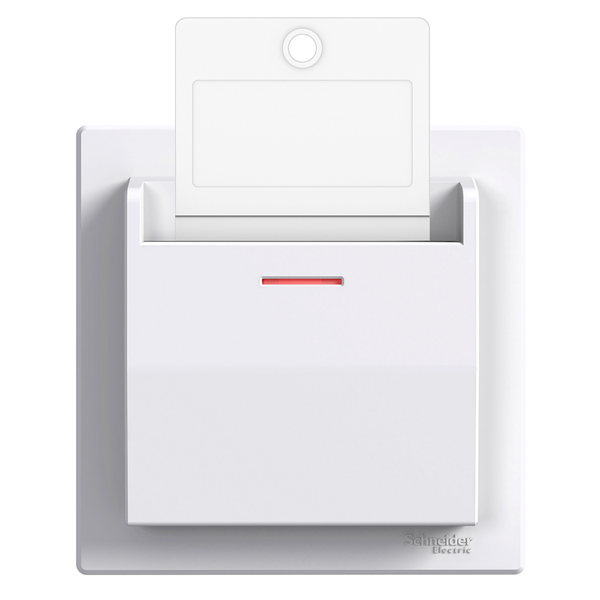 Asfora - hotel card switch - 10AX screwless terminals, white image 4
