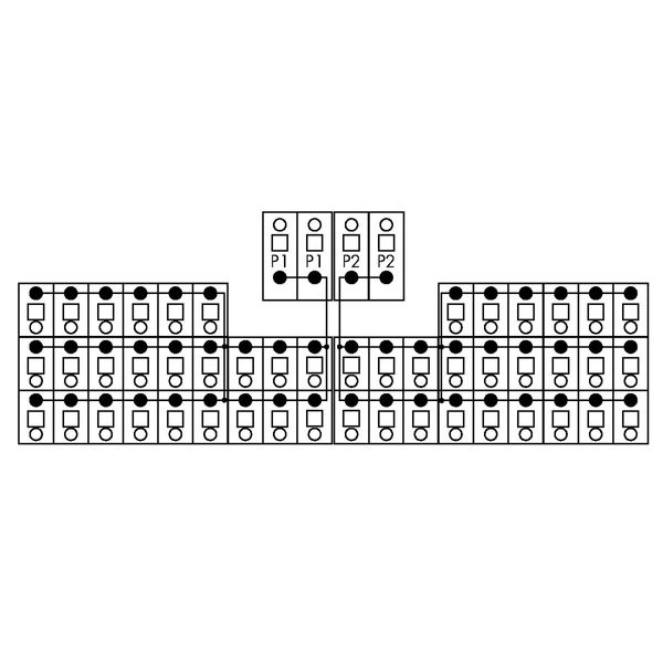 830-800/000-318 Potential distribution module; 2 potentials; with 2 input clamping points each image 5