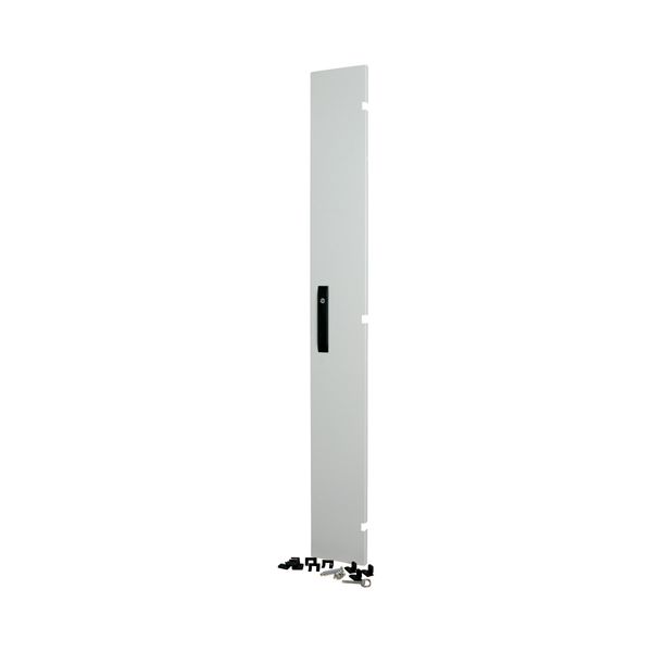 Connection area door, closed, HxW=1625x195mm, grey image 2