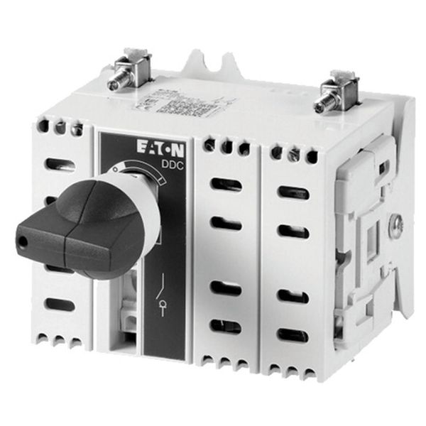 DC switch disconnector, 100 A, 2 pole, 2 N/O, 2 N/C, with grey knob, service distribution board mounting image 6