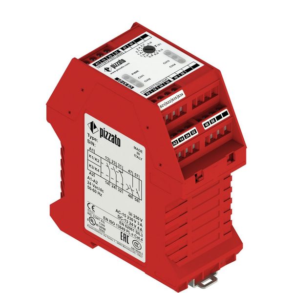 Instantaneous 2NO 1NC safety module CS AT-03V120 image 1