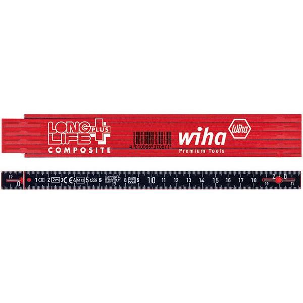 Longlife® Plus Composite, folding ruler, 2 m, 10 blades. (37067) image 1