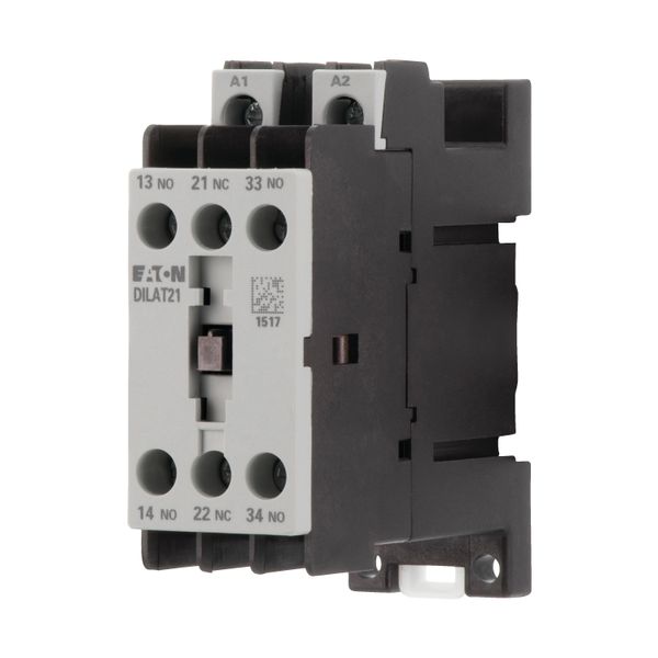 Contactor relay, 24 V 50/60 Hz, 2 N/O, 1 NC, Screw terminals, AC opera image 3