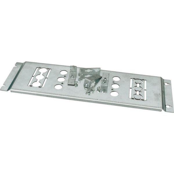 Mounting plate, +mounting kit, for NZM2, horizontal, 4p, HxW=200x600mm image 1