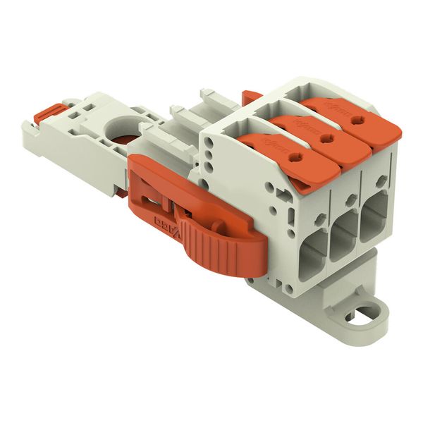 831-1103/038-000/306-000 1-conductor female connector; lever; Push-in CAGE CLAMP® image 1