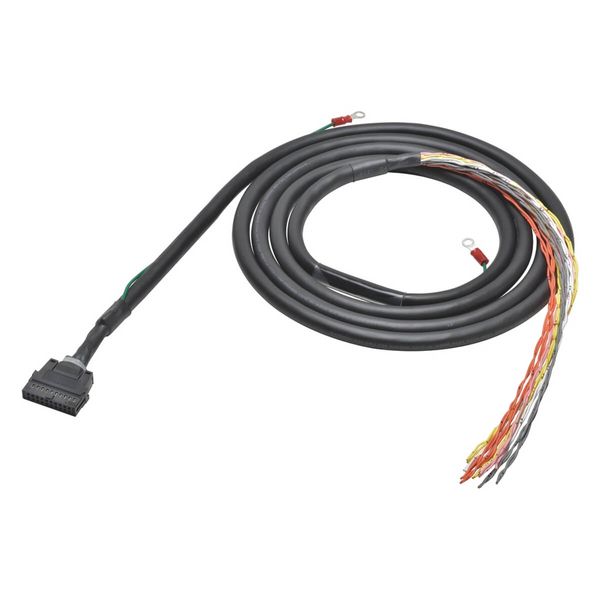 I/O connection cable, with shield connection, MIL20 to open ends, 2 m image 1