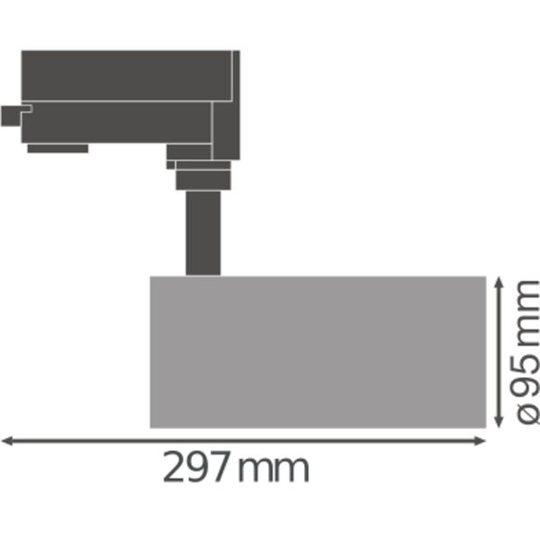 TRACKLIGHT SPOT D95 55W 55 W 4000 K 90RA NFL WT image 12