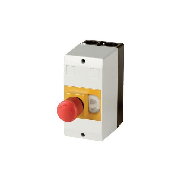 Insulated enclosure, IP65_x, +emergency switching off mushroom push-button, for PKZ01 image 2