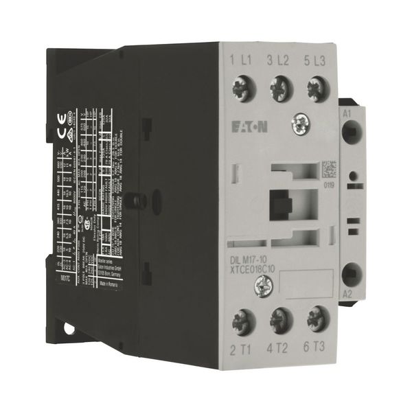 Contactor, 3 pole, 380 V 400 V 7.5 kW, 1 N/O, 230 V 50 Hz, 240 V 60 Hz, AC operation, Screw terminals image 9