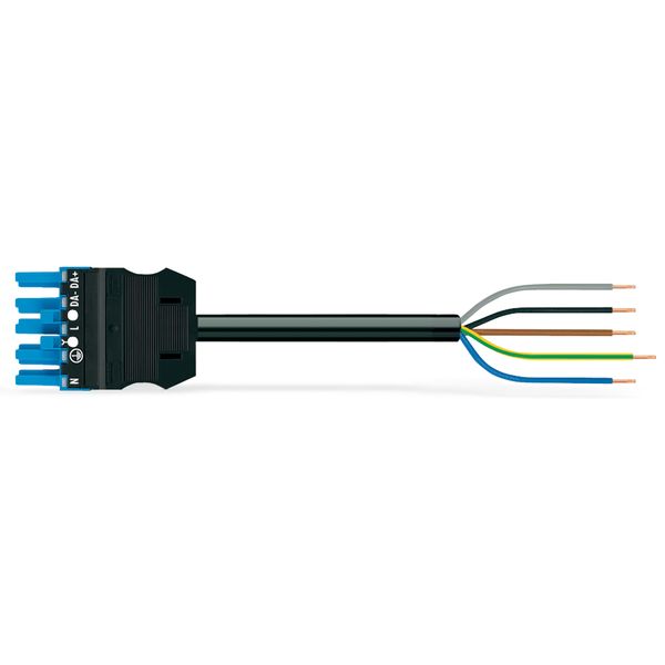 pre-assembled connecting cable Eca Socket/open-ended blue image 3