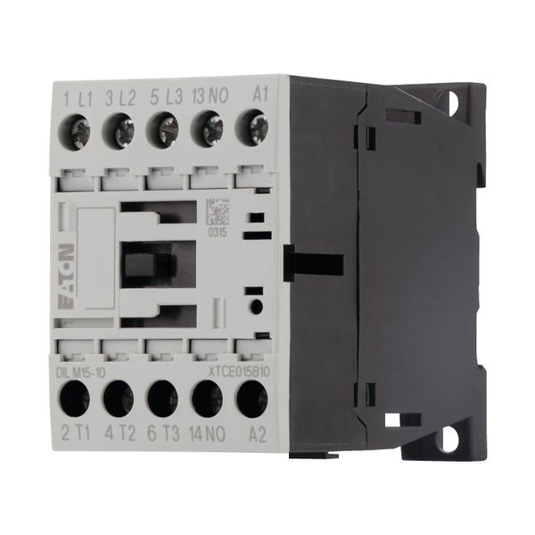 Contactor, 3 pole, 380 V 400 V 7.5 kW, 1 N/O, 110 V 50 Hz, 120 V 60 Hz, AC operation, Screw terminals image 6