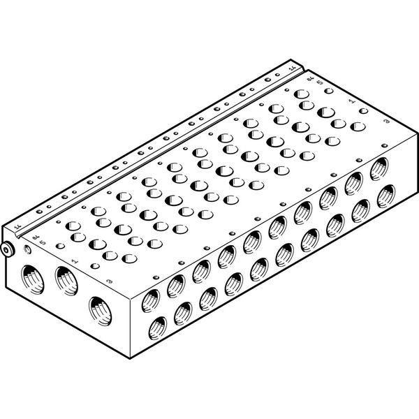 VABM-L1-18W-G38-12 Manifold rail image 1