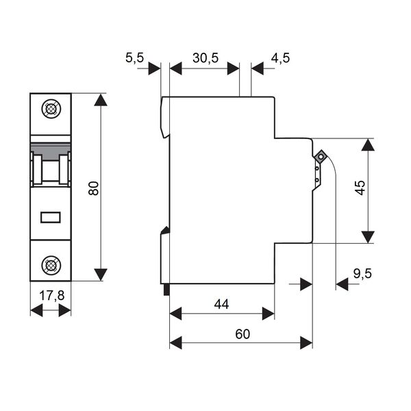 Miniature Circuit Breaker (MCB) B, 63A, 1-pole, 40ø C, 10kA image 4