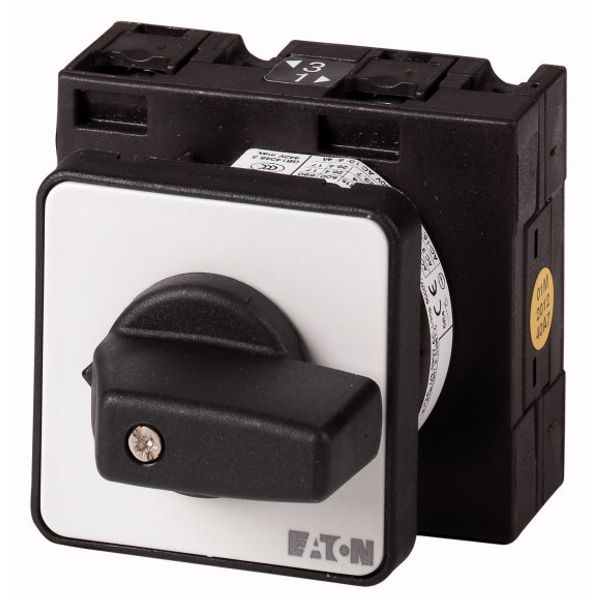 On-Off switch, 3 pole + N + 1 N/O + 1 N/C, 32 A, 90 °, center mounting image 1