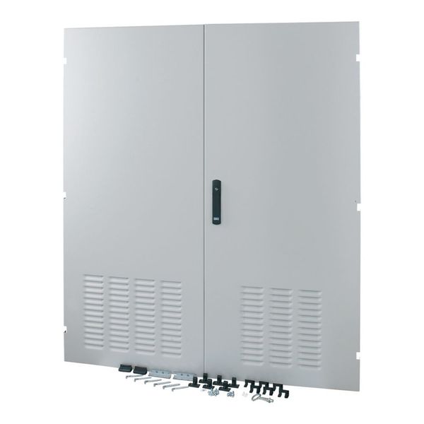 Section door, ventilated IP42, two wings, HxW = 1600 x 1100mm, grey image 3