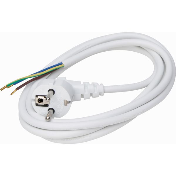 cable lead grounding  white / 2m, 1mm² image 1