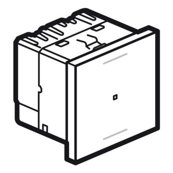 Arteor™ - Connected dimmer switch with neutral 2 modules 150W Soft Alu image 1