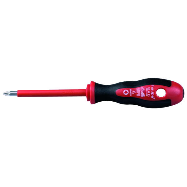 Screwdriver cross PZ 2x100mm L 215mm VDE 1000V 2C handle image 1