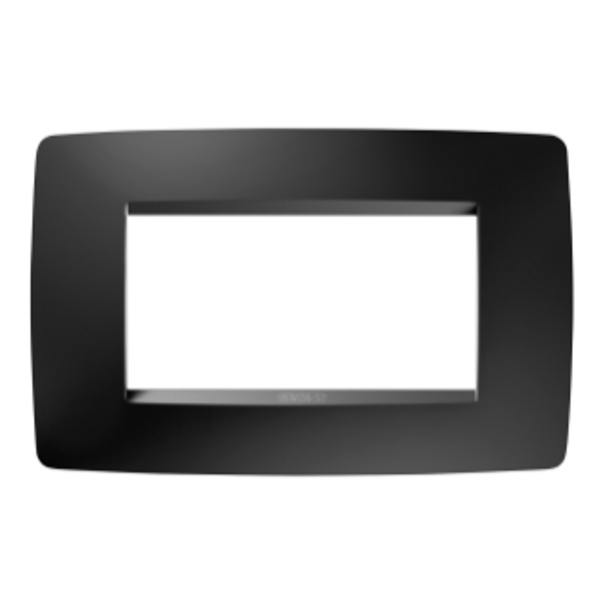 ONE PLATE - IN PAINTED TECHNOPOLYMER - 4 MODULES - SATIN BLACK - CHORUSMART image 1