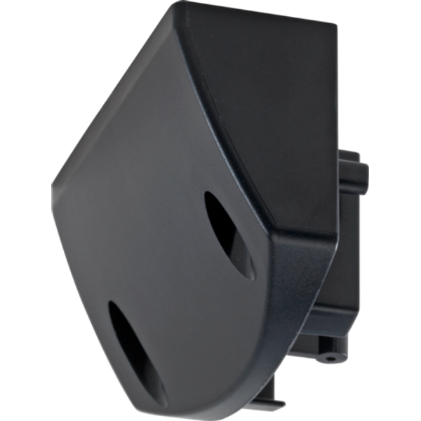 Mounting brace for outdoor motion detector, black image 1