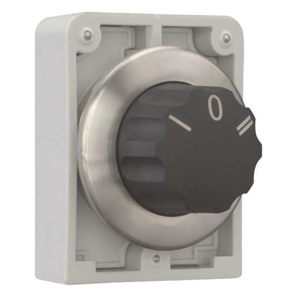 Changeover switch, RMQ-Titan, with rotary head, momentary, 3 positions, inscribed, Front ring stainless steel image 7