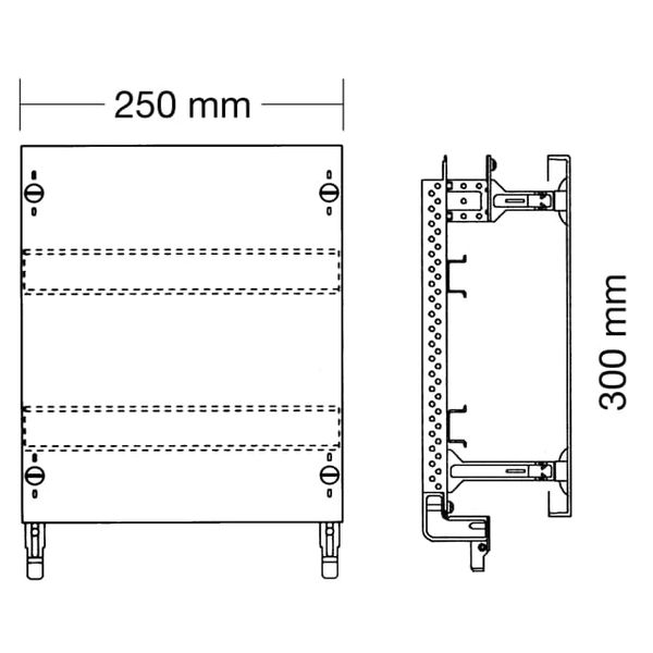 ED91KA DIN rail for terminals horizontal 450 mm x 250 mm x 200 mm , 00 , 1 image 6