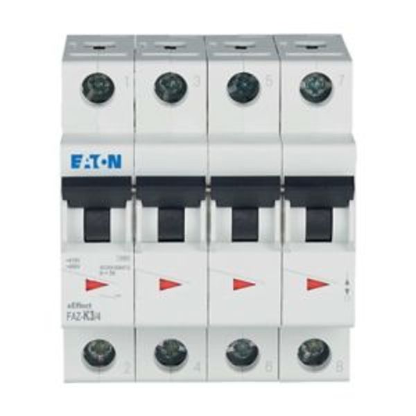 Miniature circuit breaker (MCB), 3 A, 4p, characteristic: K image 13