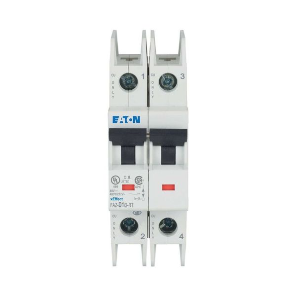 Miniature circuit breaker (MCB), 1 A, 2p, characteristic: D image 14