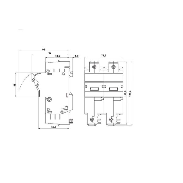 Fuse Carrier 2-pole, 100A, 22x58 image 4