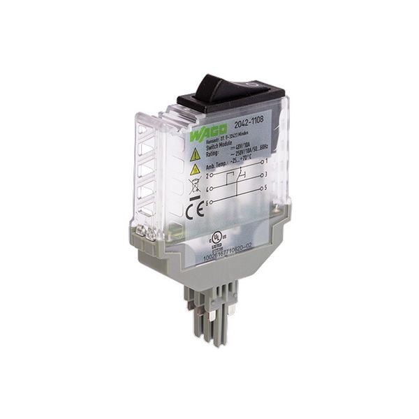 Switching module with momentary switch Switching voltage: 250 VAC tran image 2