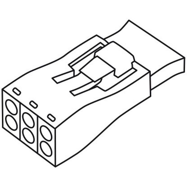 Luminaire disconnect connector 3-pole with preceding ground contact ye image 4