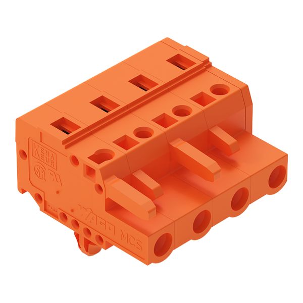 1-conductor female connector CAGE CLAMP® 2.5 mm² orange image 1