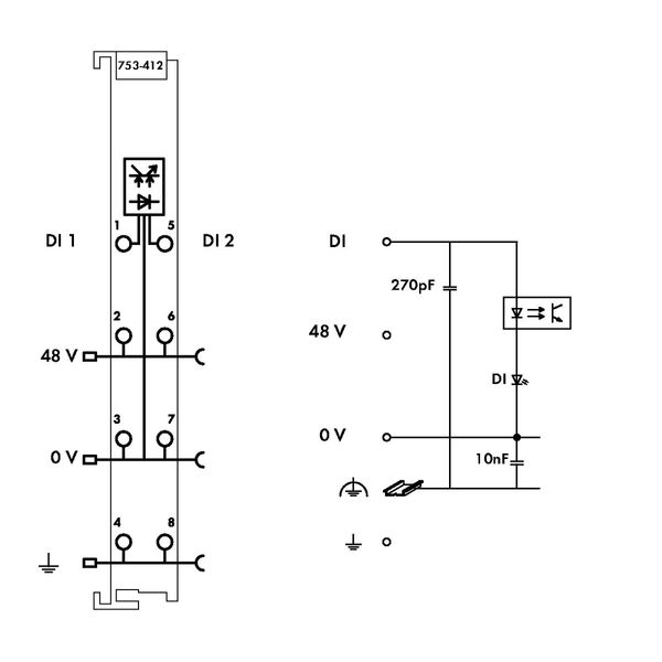 2-channel digital input 48 VDC 3 ms light gray image 4