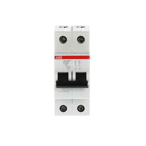 SH202T-C32 Miniature Circuit Breaker - 2P - C - 32 A image 2