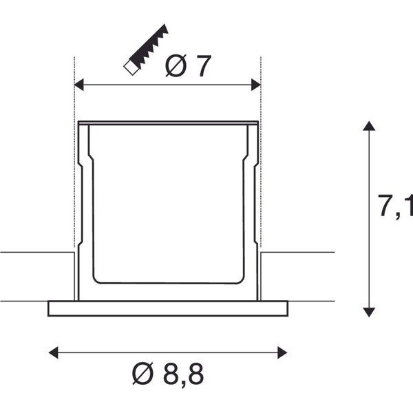 KAMUELA ECO LED, white, 3000K, 38ø, dimmable, IP65 image 2