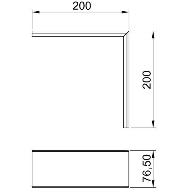 GK-OTGALGR Cover external corner, smooth image 2