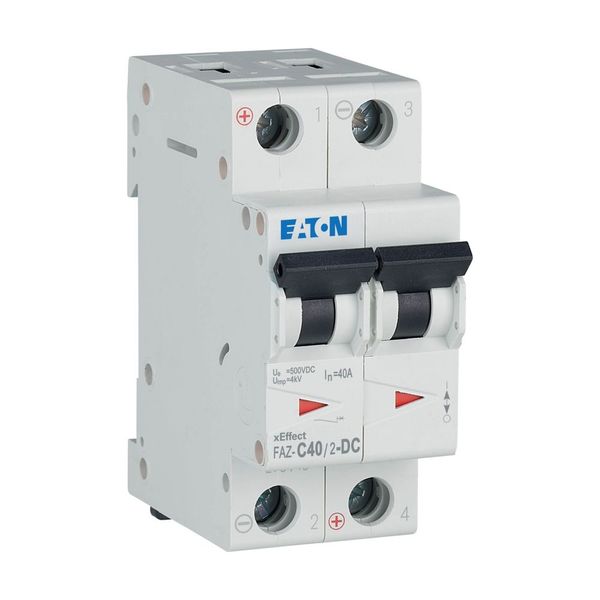 Miniature circuit breaker (MCB), 40 A, 2p, characteristic: C, DC image 8