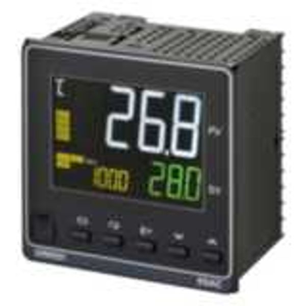 Temp. controller, PRO,1/4 DIN (96x96mm),2x0/4-20mA curr. OUT,4 AUX,24V image 1