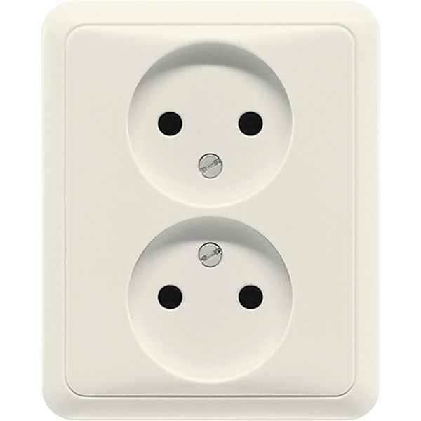 2-gang socket without earth 5010U image 2