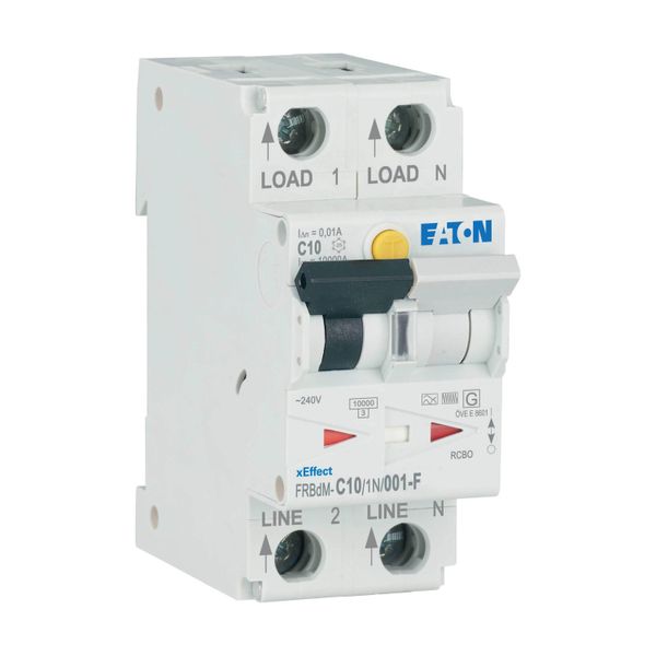 Digital RCD/MCB combination, 10 A, 10 mA, MCB trip characteristic: C, 1p+N, RCD trip characteristic: F image 12