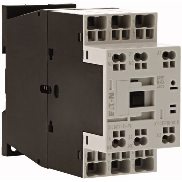 Contactor, 3 pole, 380 V 400 V 8.3 kW, 1 N/O, 1 NC, RDC 24: 24 - 27 V DC, DC operation, Push in terminals image 3
