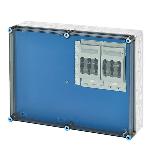 Mi load separator box IP65, 2x160A NH00 3p op Rail 250A 5-pin, 600x450 image 2