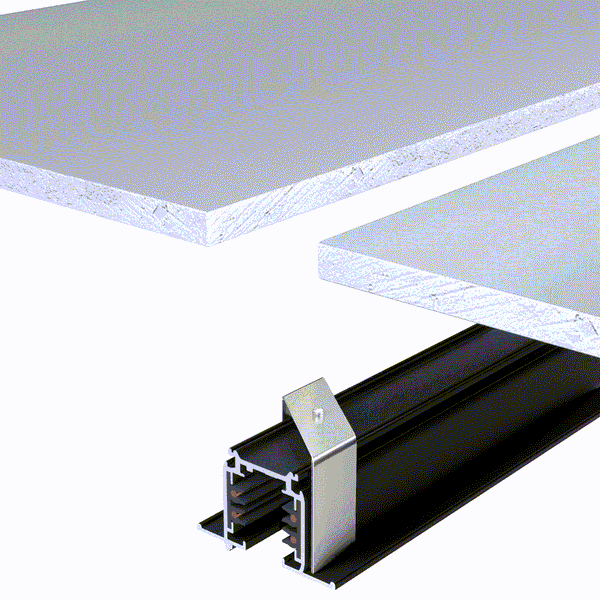 SPS Recessed trackline 3F 2m, black  SPECTRUM image 1