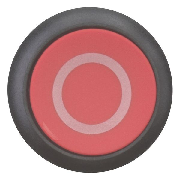 Pushbutton, RMQ-Titan, Flat, maintained, red, inscribed, Bezel: black image 4