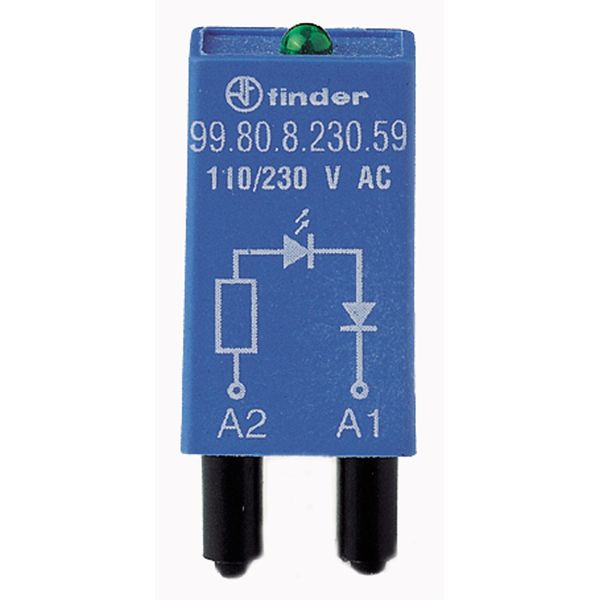 Module LED-ind.green+diode 24VDC/94.XX.X, 95.XX.X, 97.5X.X (99.80.9.024.99) image 3