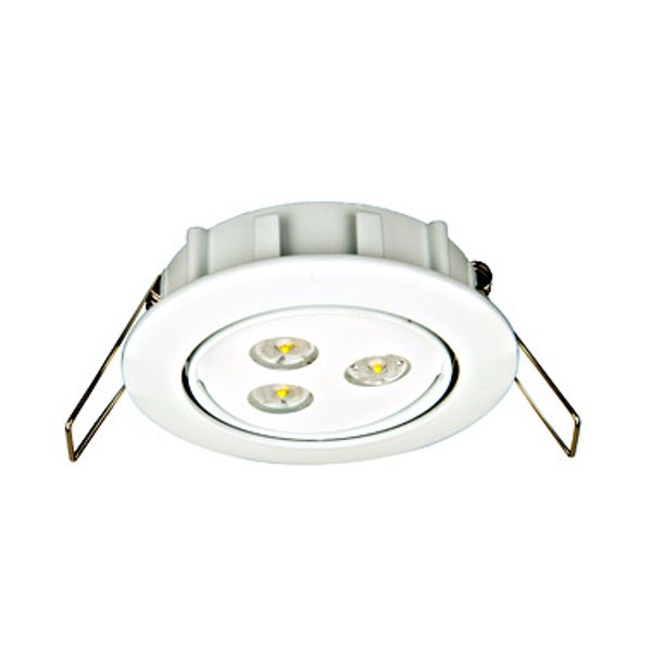 Emergency luminaire DLE 3x1W ERT-LED 230V recessed mounting image 1