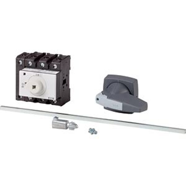 Main switch, P3, 63 A, rear mounting, 3 pole + N, STOP function, with black rotary handle and lock ring (K series), Lockable in the 0 (Off) position, image 2