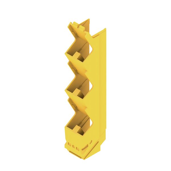 Side element, IP20 in installed state, Plastic, Traffic yellow, Width: image 1