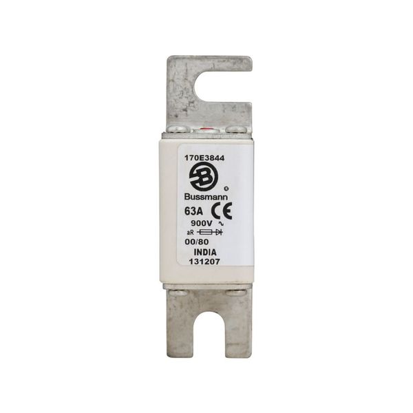 Fuse-link, high speed, 63 A, DC 900 V, DIN 00, aR, DIN, IEC, with indicator image 13